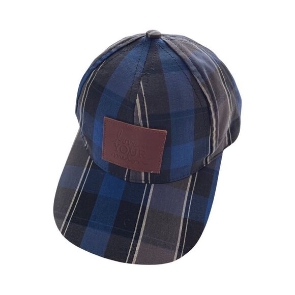 Love Your Melon Blue, White and Black Plaid Cap Unisex OSFM - Picture 5 of 10